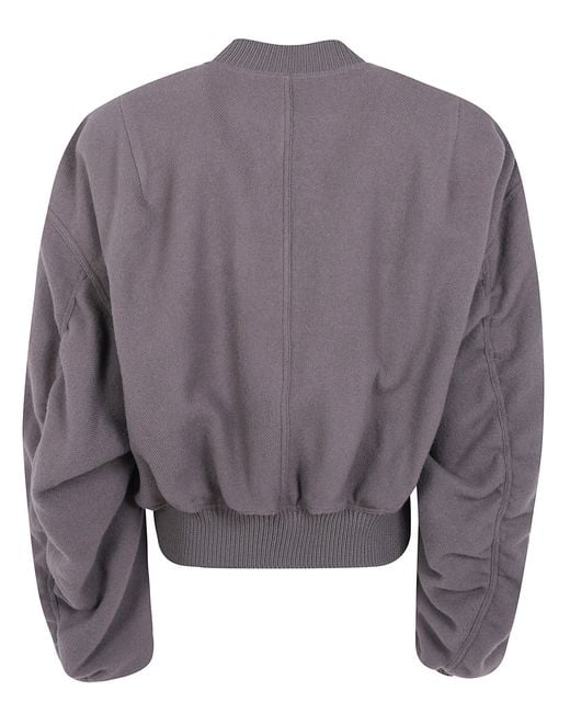 Rick Owens Gray Secchia Flight Jacket for men