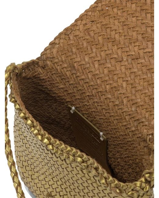 Dragon Diffusion Metallic Mini City Leather Crossbody Bag