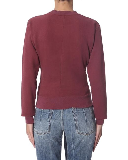 Unravel Project Red Crew Neck Sweatshirt