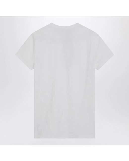 Dolce & Gabbana White Dolce & Gabbana Cotton Crew-Neck T-Shirt for men