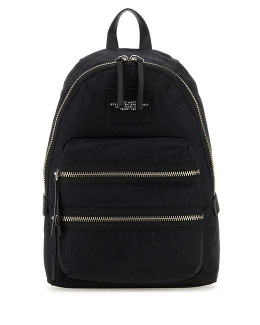 Marc Jacobs Black Nylon The Biker Large Backpack