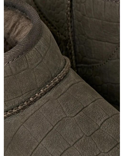 Ugg Brown Classic Ultra Mini Embossed for men
