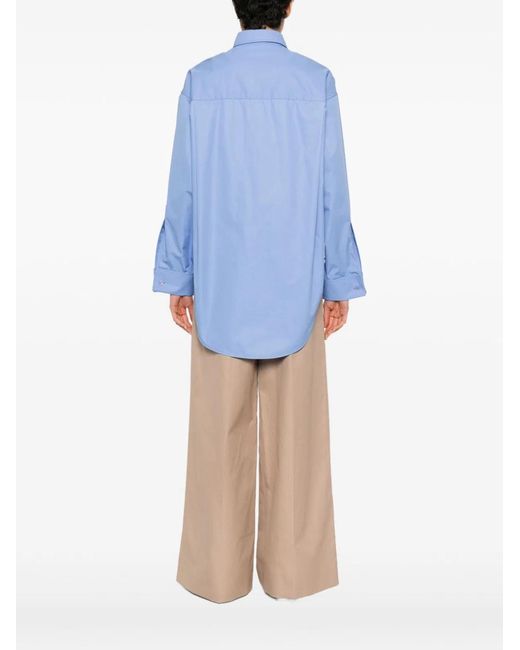 Balenciaga Blue Light Cotton Shirt