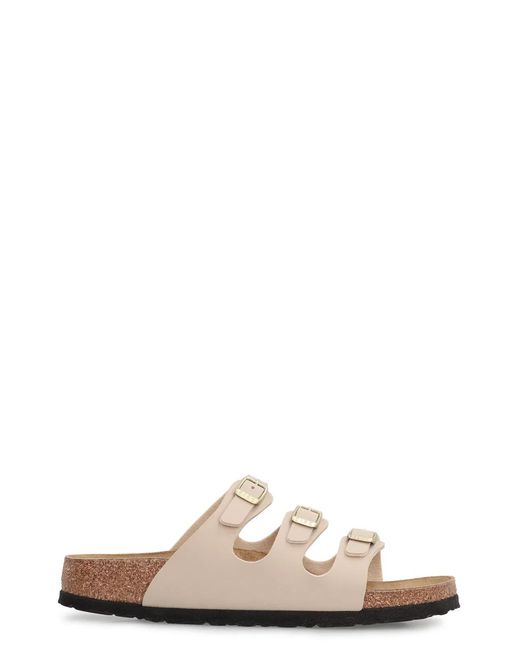 Birkenstock Metallic Florida Bs Leather Slides