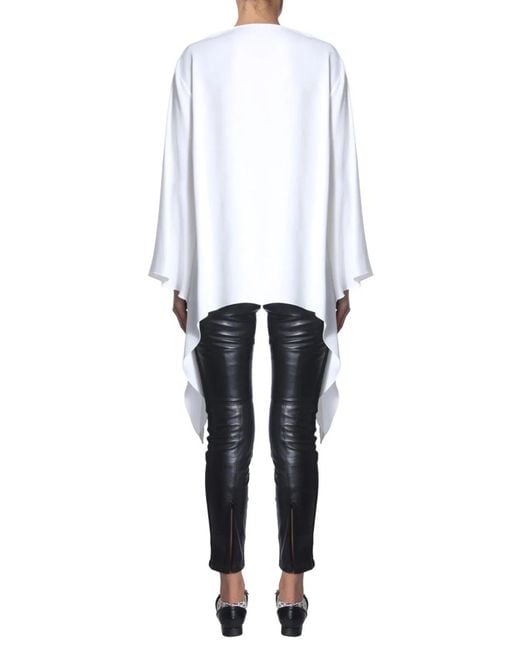 Alberta Ferretti White Oversize Fit Blouse