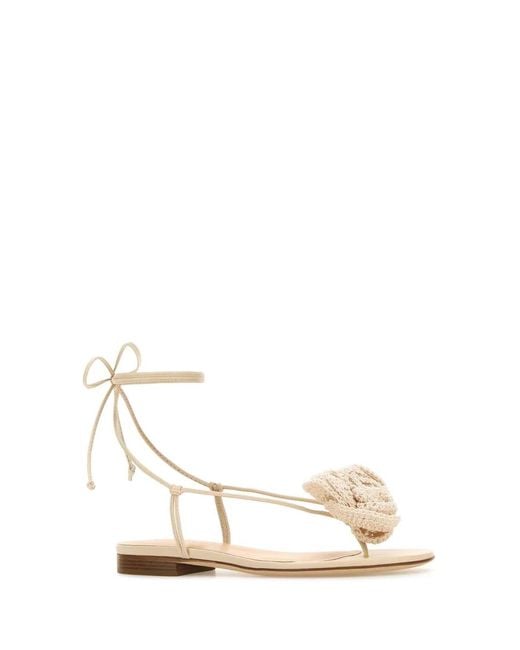 Magda Butrym White Leather Sandals