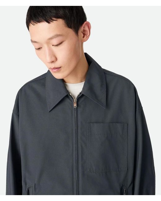 Bottega Veneta Blue Cotton Jacket for men