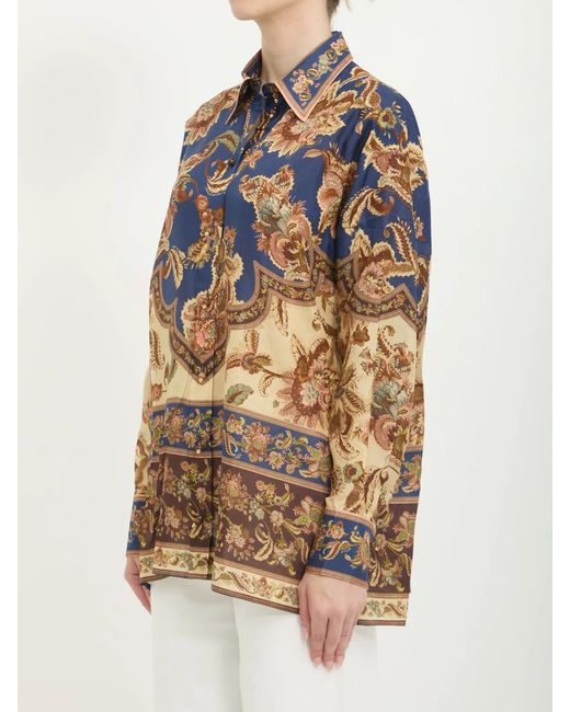 Zimmermann Blue Aster Relaxed Shirt