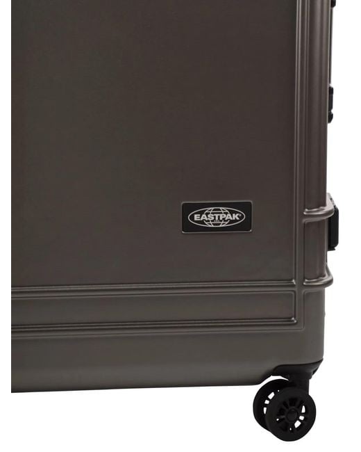 Eastpak Black Hard-Shell Polycarbonate Suitcase With Multidirectional Wheels