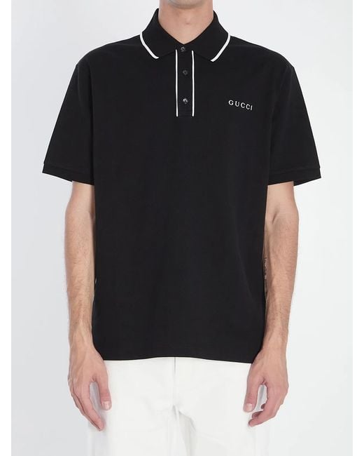 Gucci Black Polo Shirt for men