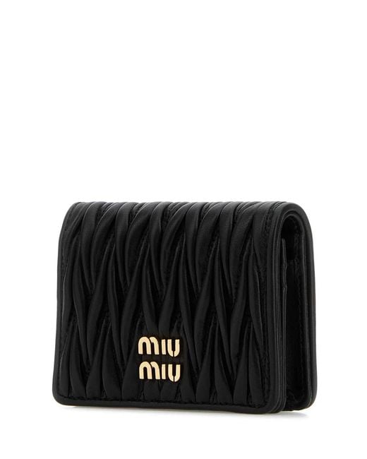 Miu Miu Black Compact Wallet