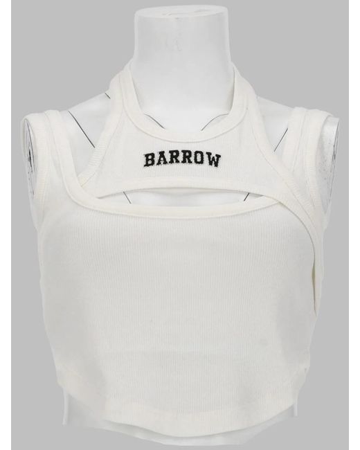 Barrow White Tank Top A Coste