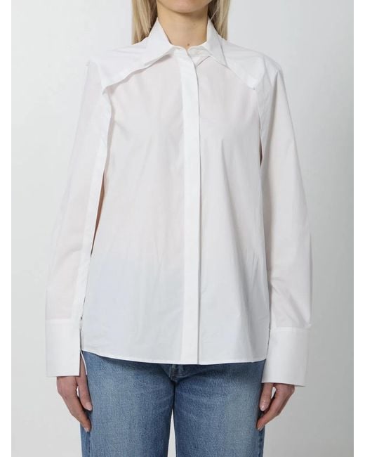FEDERICA TOSI White Open Sleeve Shirt