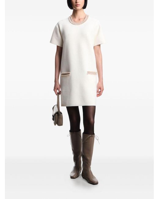 Emporio Armani White Short Dress