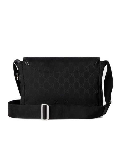 Gucci Black Monogram Shoulder Bag for men