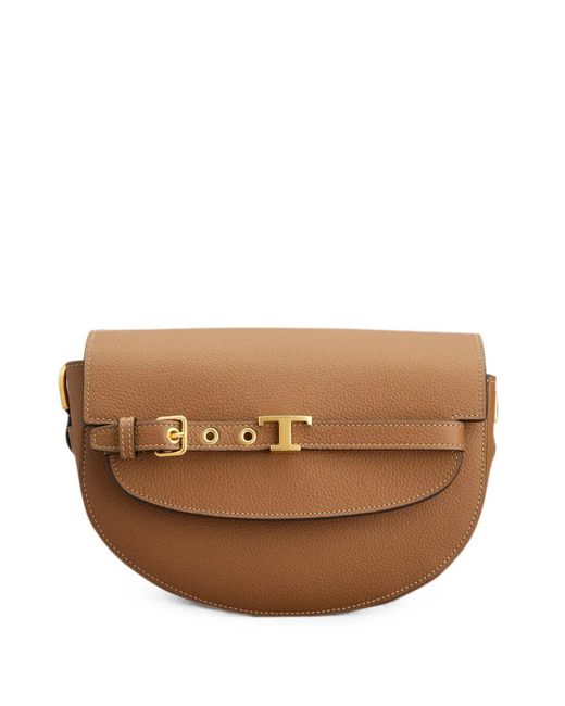Tod's Brown Tim Tracollina Tonda Mini