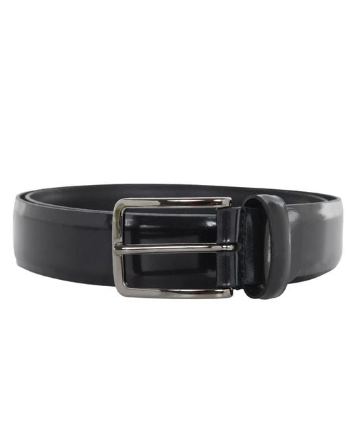 SAIT Black Cintura Pelle Spazzolata for men