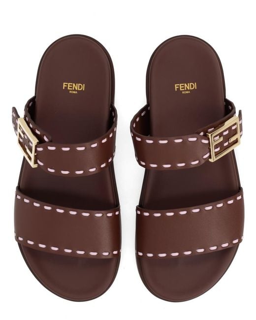 Fendi Brown Sandalo Feel"