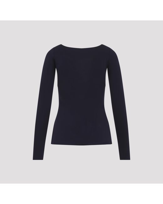 Elisabetta Franchi Blue Blu Notte Viscose Top