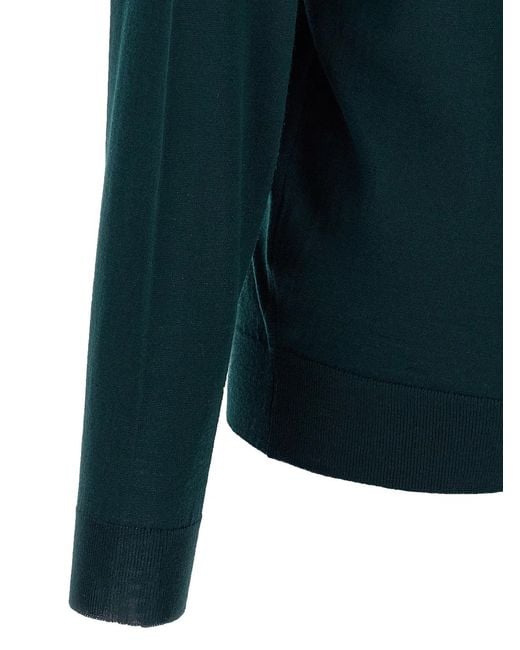 John Smedley Green 'Petworth' Cardigan for men