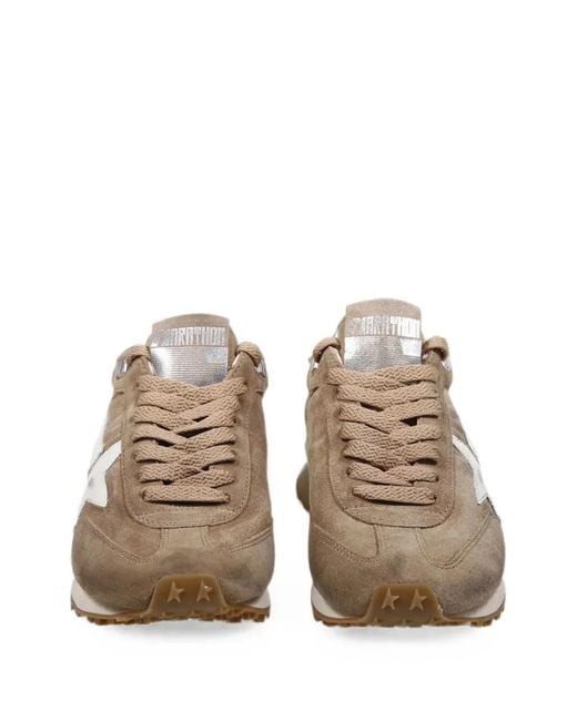 Golden Goose Deluxe Brand Brown Marathon Tobacco Suede Sneakers