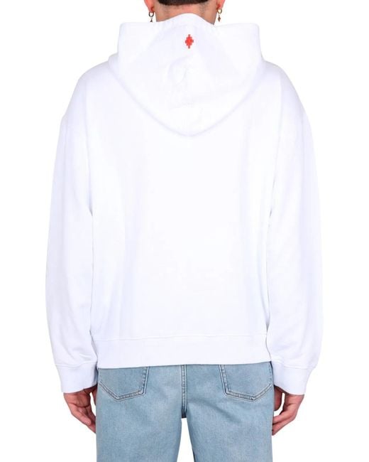 Marcelo Burlon White Rib Cage Sweatshirt for men