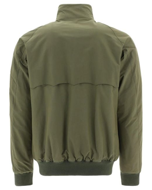 Baracuta Green G9 Harrington Polyester Bomber Jacket for men