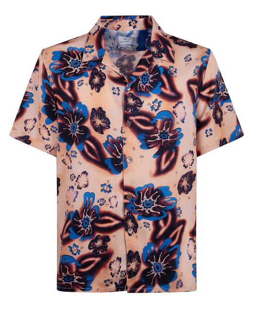 Paul Smith Blue Printed Shirt for men