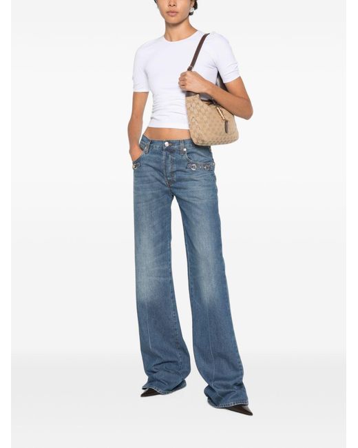 Gucci White Polyester Short Top