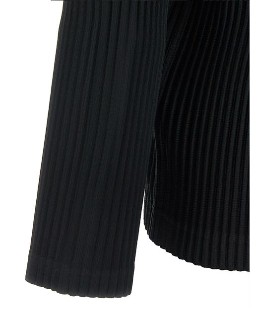 Homme Plissé Issey Miyake Black 'Basics' T-Shirt for men