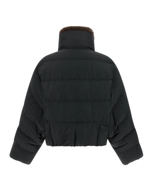 Brunello Cucinelli Black Cropped Down Jacket
