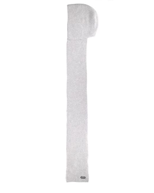 ROTATE BIRGER CHRISTENSEN White Rotate Birger Christensen Hooded Scarf