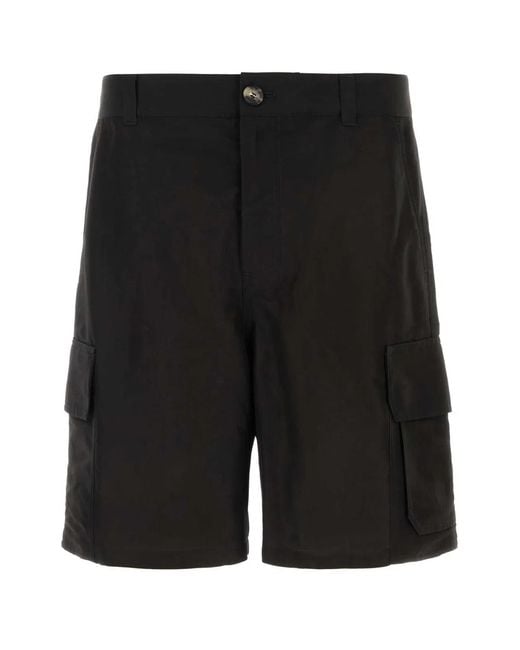 Loewe Black Canvas Paula S Ibiza Bermuda Shorts for men