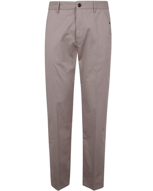Incotex Gray Regular Leg Trousers for men