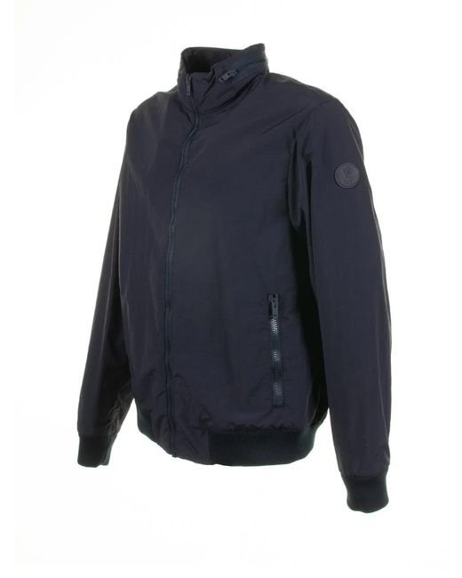 Fay Blue Jacket With Zip And Collar for men