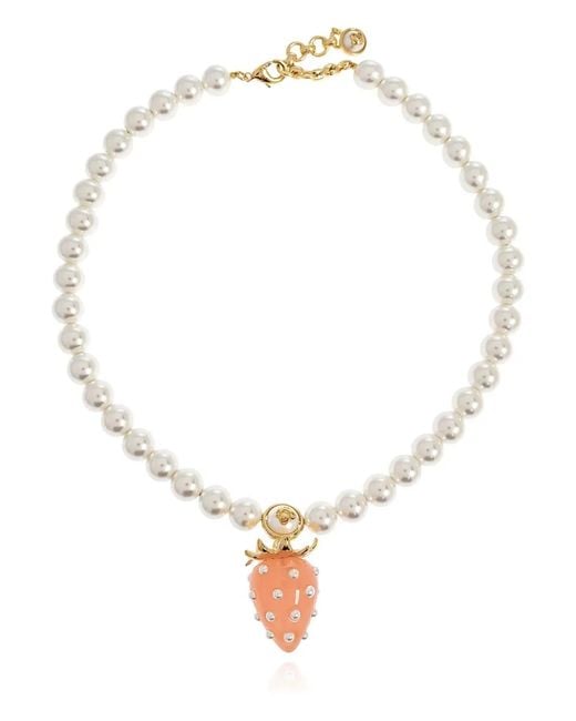 Casablanca White "Strawberry" Necklace