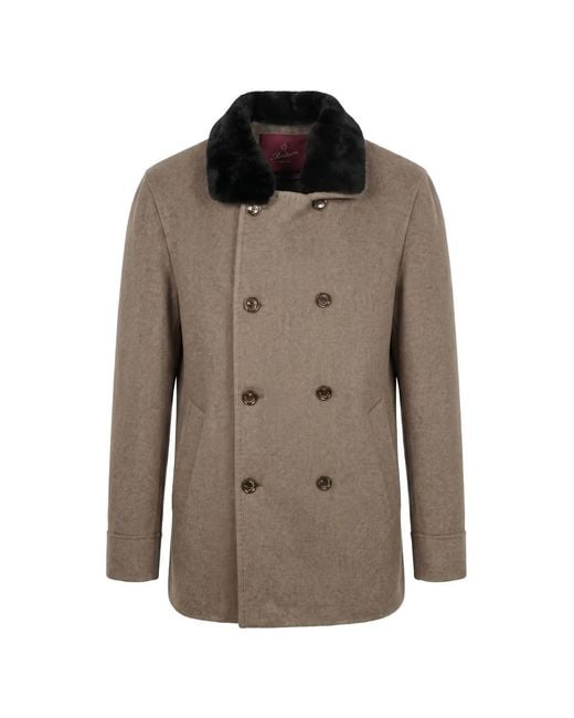 Montecore Brown Warm Cashmere Jacket for men