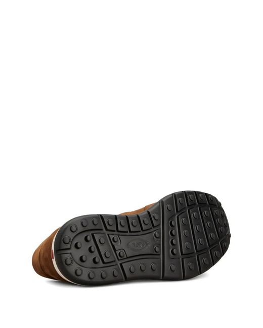 Tod's Brown Dot Leather Sneakers for men