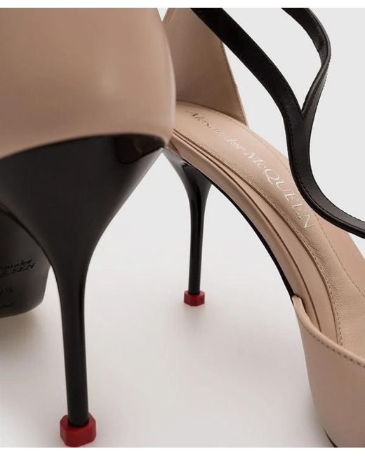 McQueen Metallic Shoe Leather