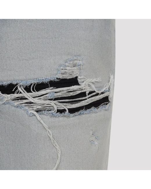 Amiri Gray Mist Cotton Mx1 Straight Flare Jeans for men