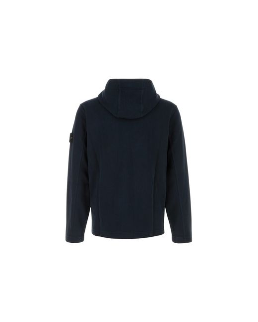 Stone Island Blue Hoodie Sweater for men