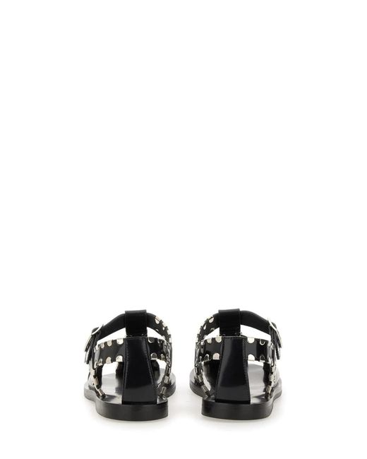 Bally Black Leather Sandals