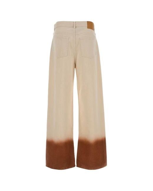 Alanui Natural Shades Of Eden Denim Pants