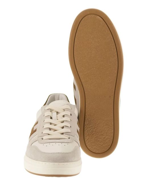 Hogan Natural Multicolour Mutton Calfskin Sneaker for men