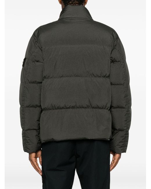 Stone Island Black 4100109 Crinkle Reps Ny Down Jacket With Wind Resistance And Anti-Drop for men