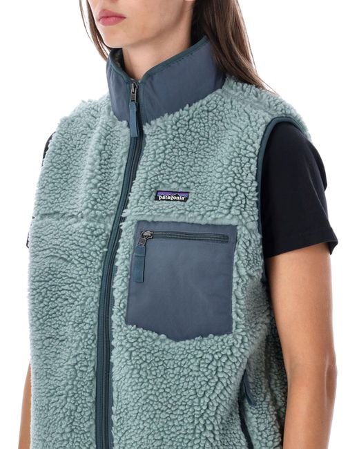 Patagonia Blue Classic Retro-X Fleece Vest