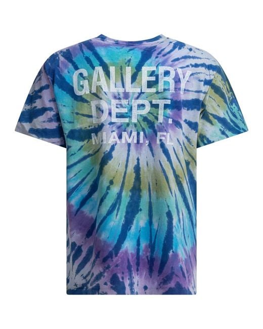 GALLERY DEPT. Blue Cotton T-Shirt for men