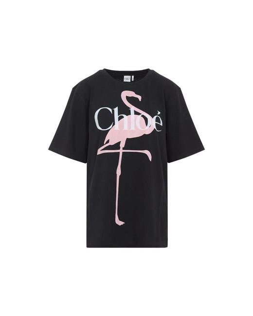 Chloé Black Slate Cotton Oversize T-Shirt