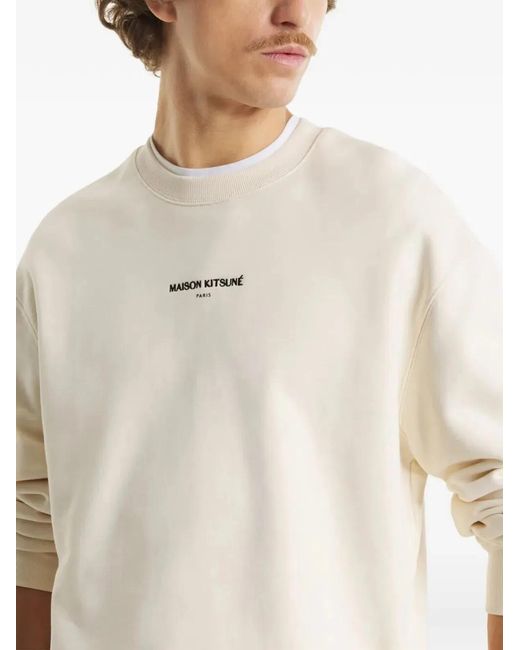 Maison Kitsuné White Maison Kitsuné Maison Kitsunè Paris Sweatshirt for men