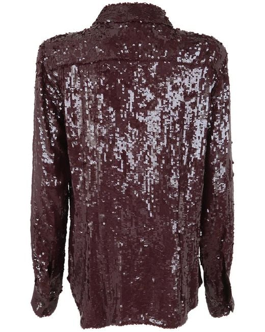 Dries Van Noten Purple 01630 Chowy Emb 7351 Shirt